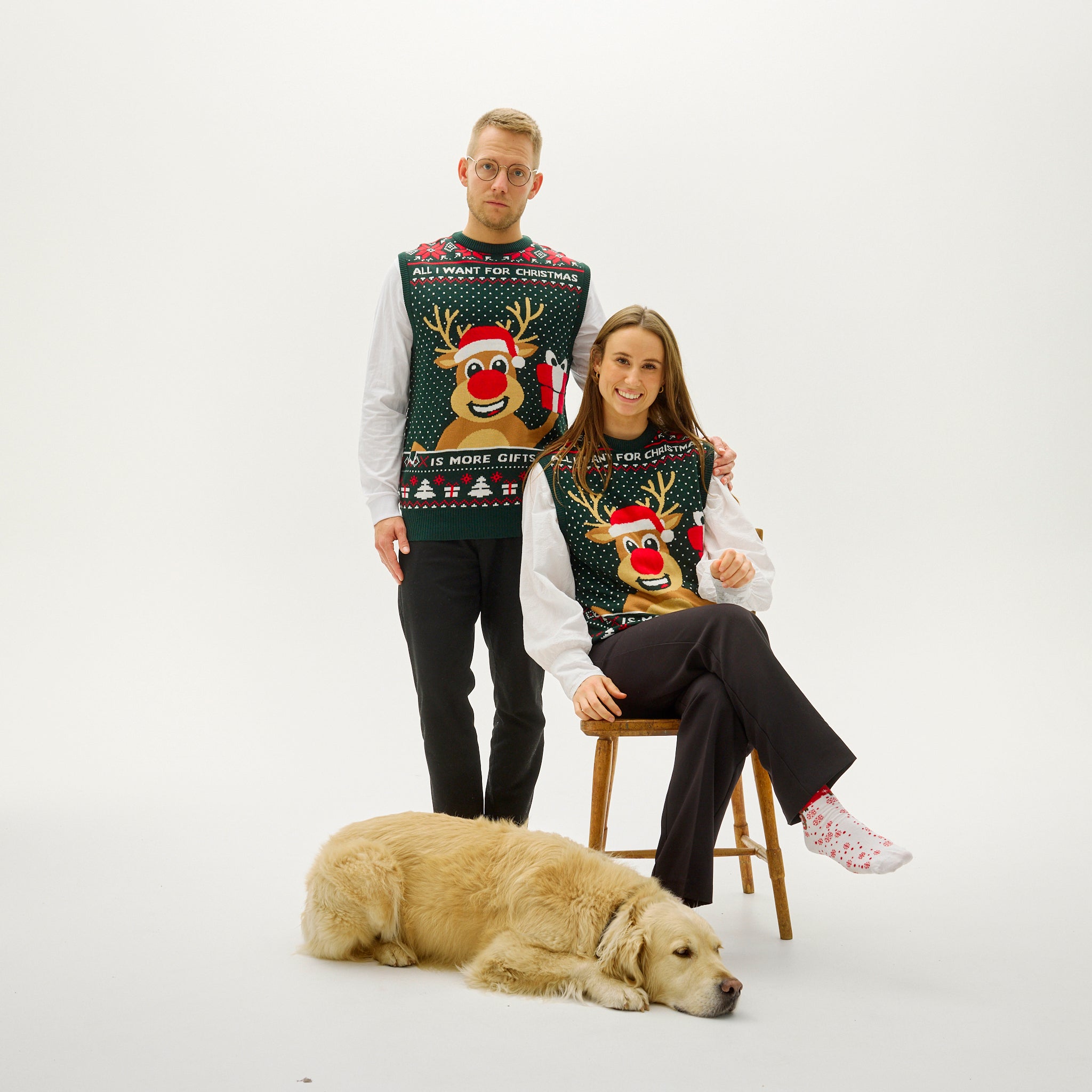 Rudolphs Christmas Gilet - Donna